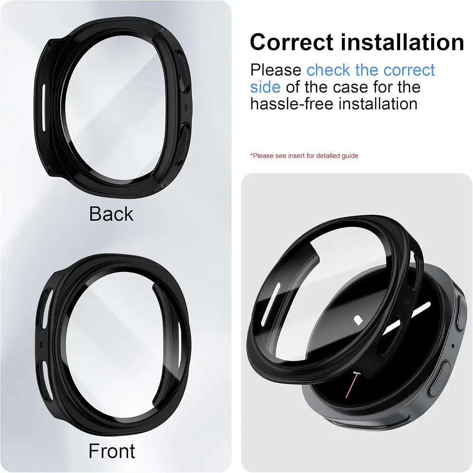 Protector Carcasa Para Galaxy Watch 8 (40 / 44 / 46mm)  2