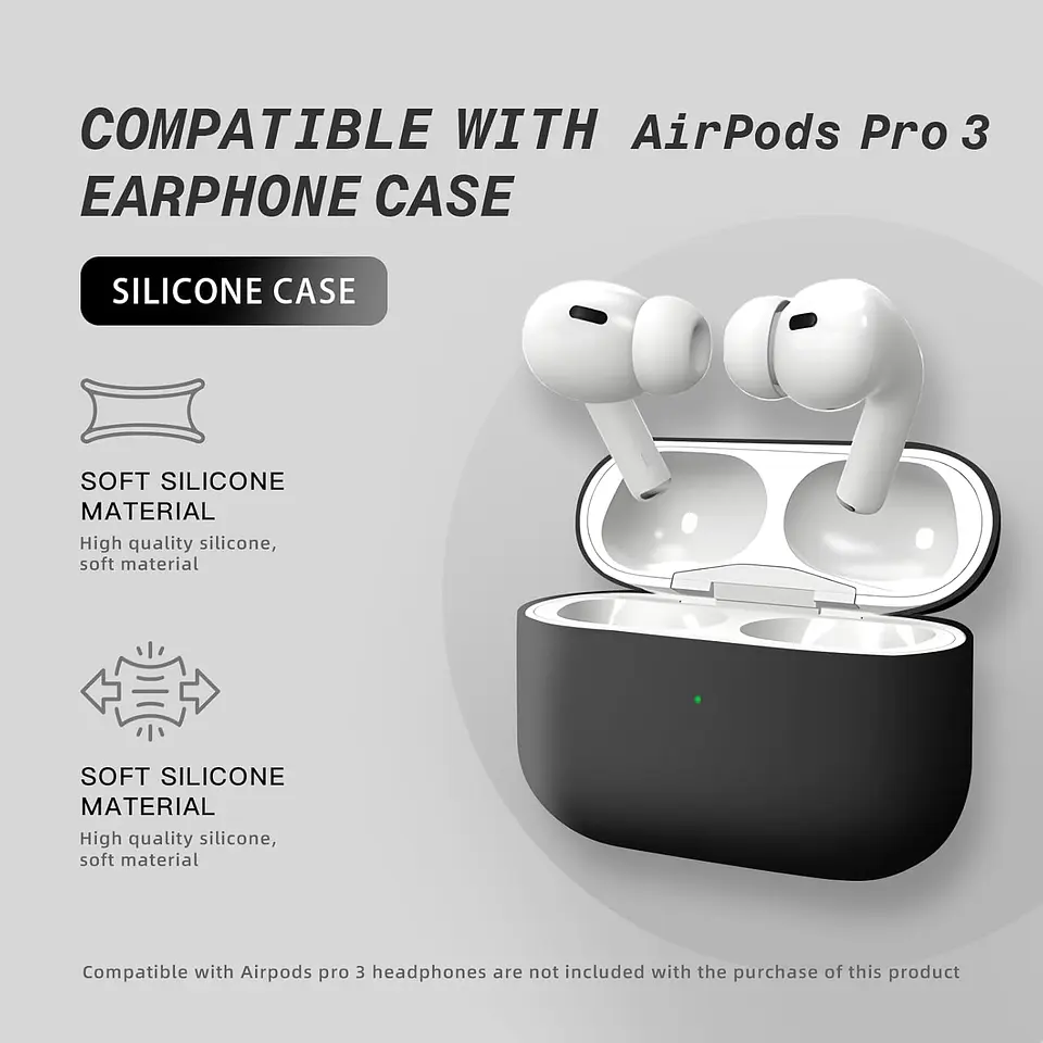 Carcasa Funda Para AirPods Pro 3 (2025) Silicona Colores 2