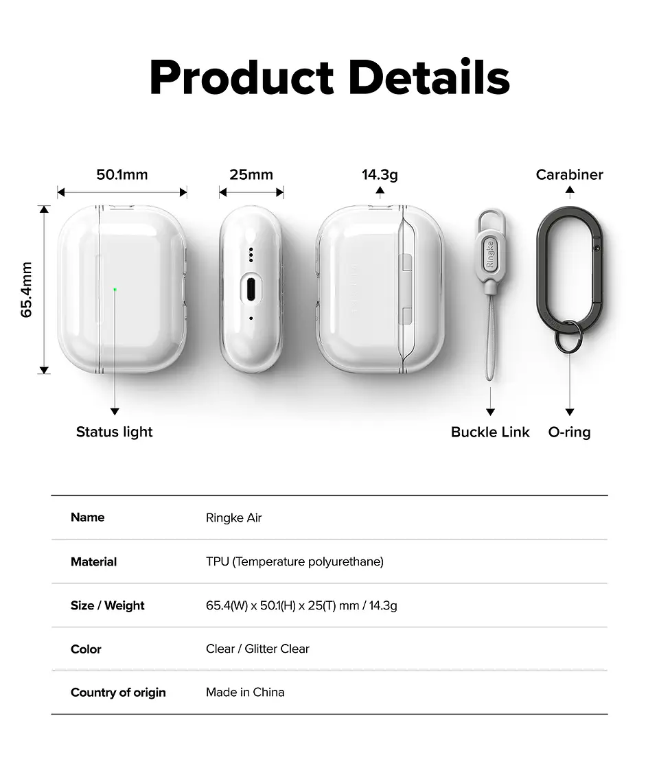 Carcasa Funda Ringke Para AirPods Pro 3 Air 8