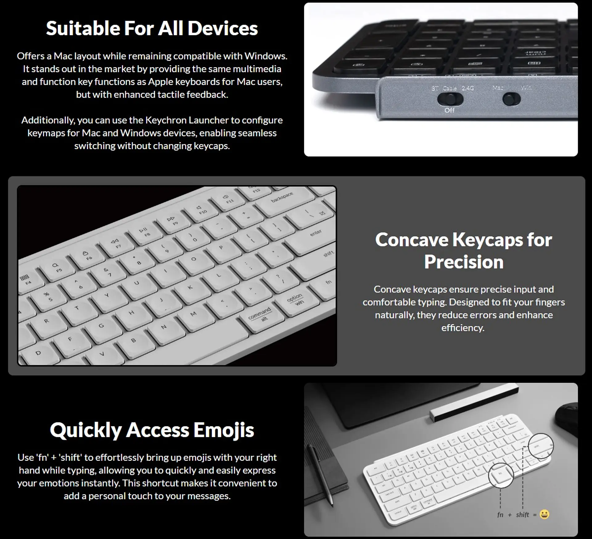 Teclado Inalámbrico Keychron B1 Pro Ultra Delgado Español  7
