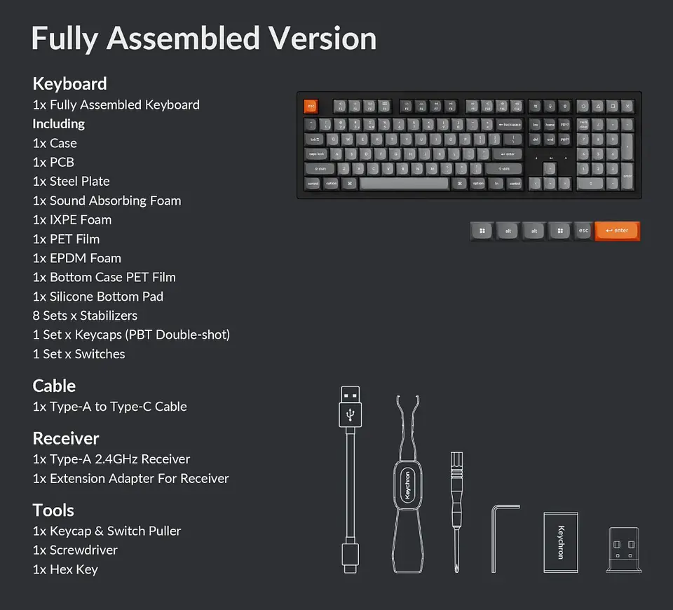 Teclado Gamer Inalámbrico Keychron K10 Max Español 11