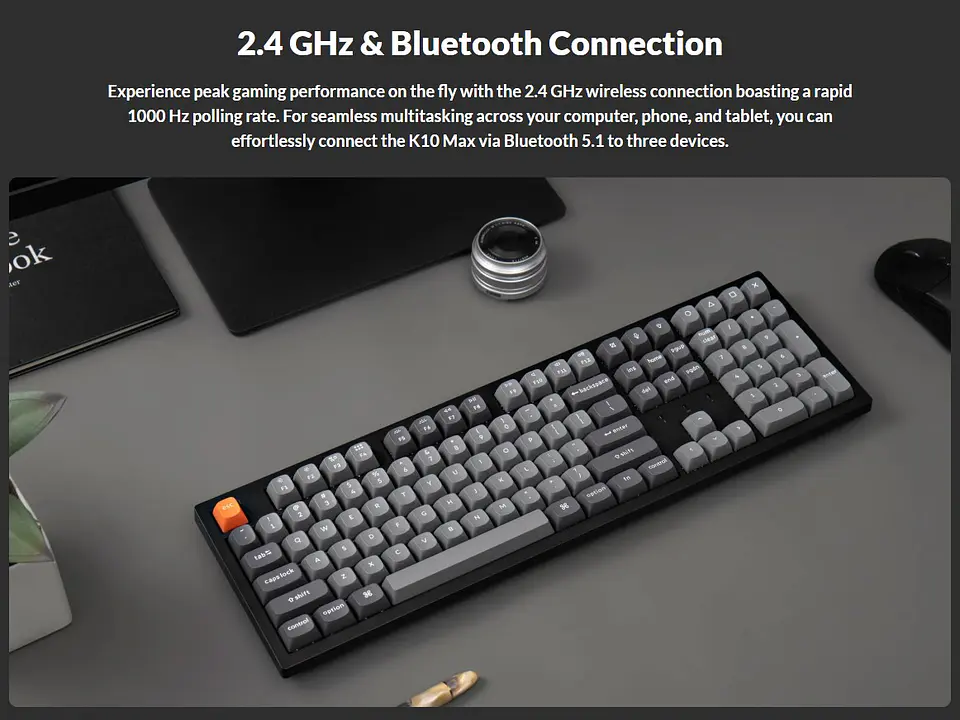 Teclado Gamer Inalámbrico Keychron K10 Max Español 4