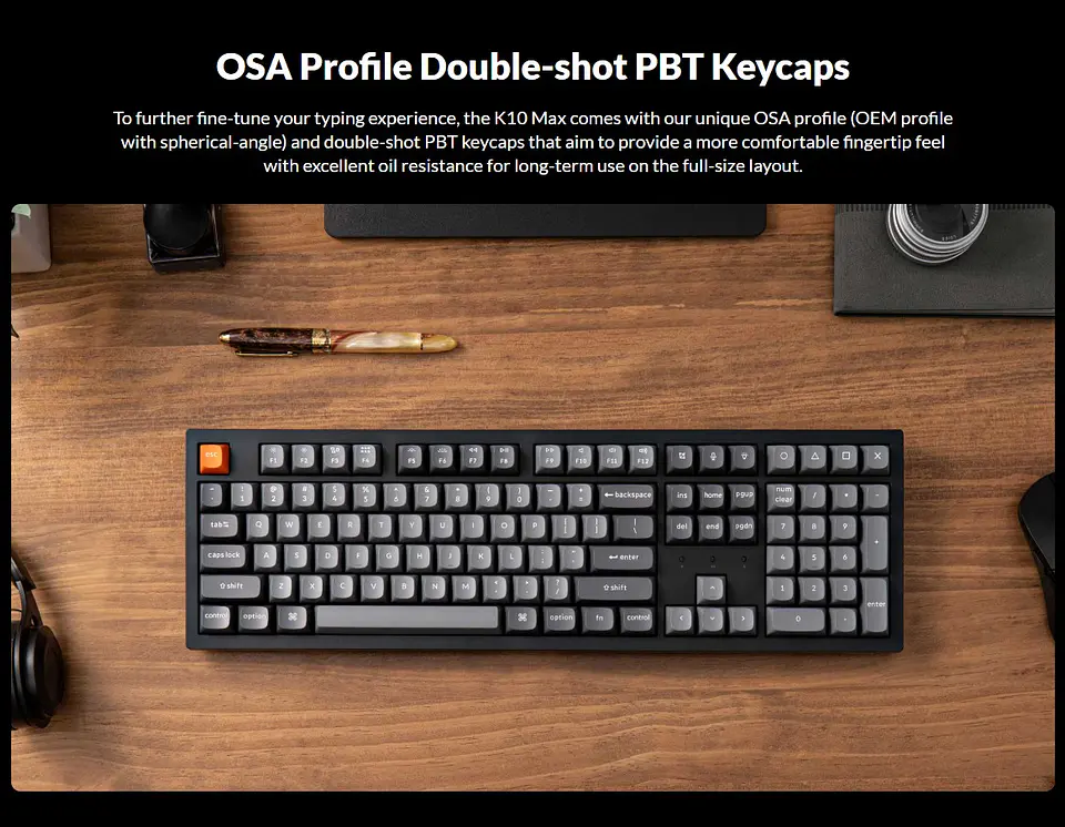 Teclado Gamer Inalámbrico Keychron K10 Max Español 8