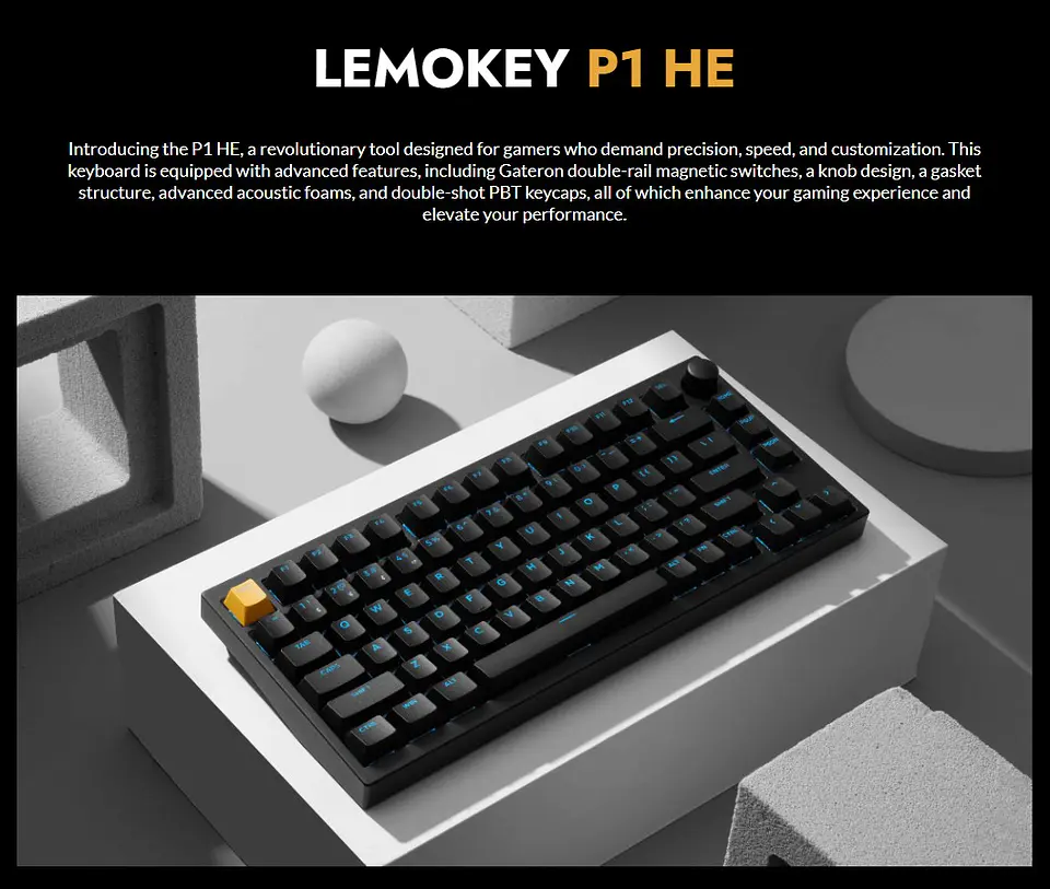 Teclado Gamer Inalámbrico Lemokey P1 HE 2