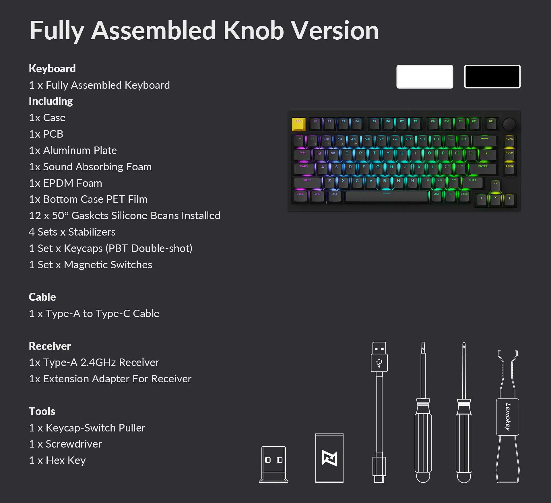 Teclado Gamer Inalámbrico Lemokey Keychron P1 HE 12