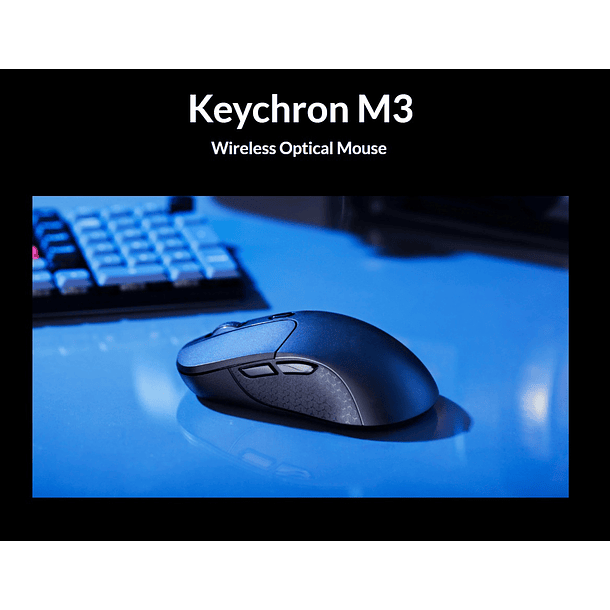 Mouse Inalámbrico Gamer Keychron M3 2.4ghz Bluetooth 2