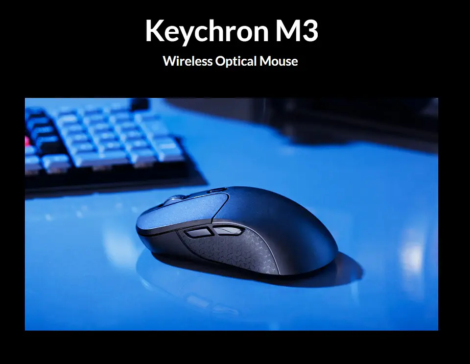 Mouse Inalámbrico Gamer Keychron M3 2.4ghz Bluetooth 2