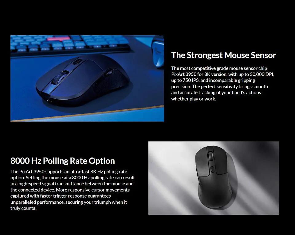 Mouse Inalámbrico Gamer Keychron M3 2.4ghz Bluetooth 7