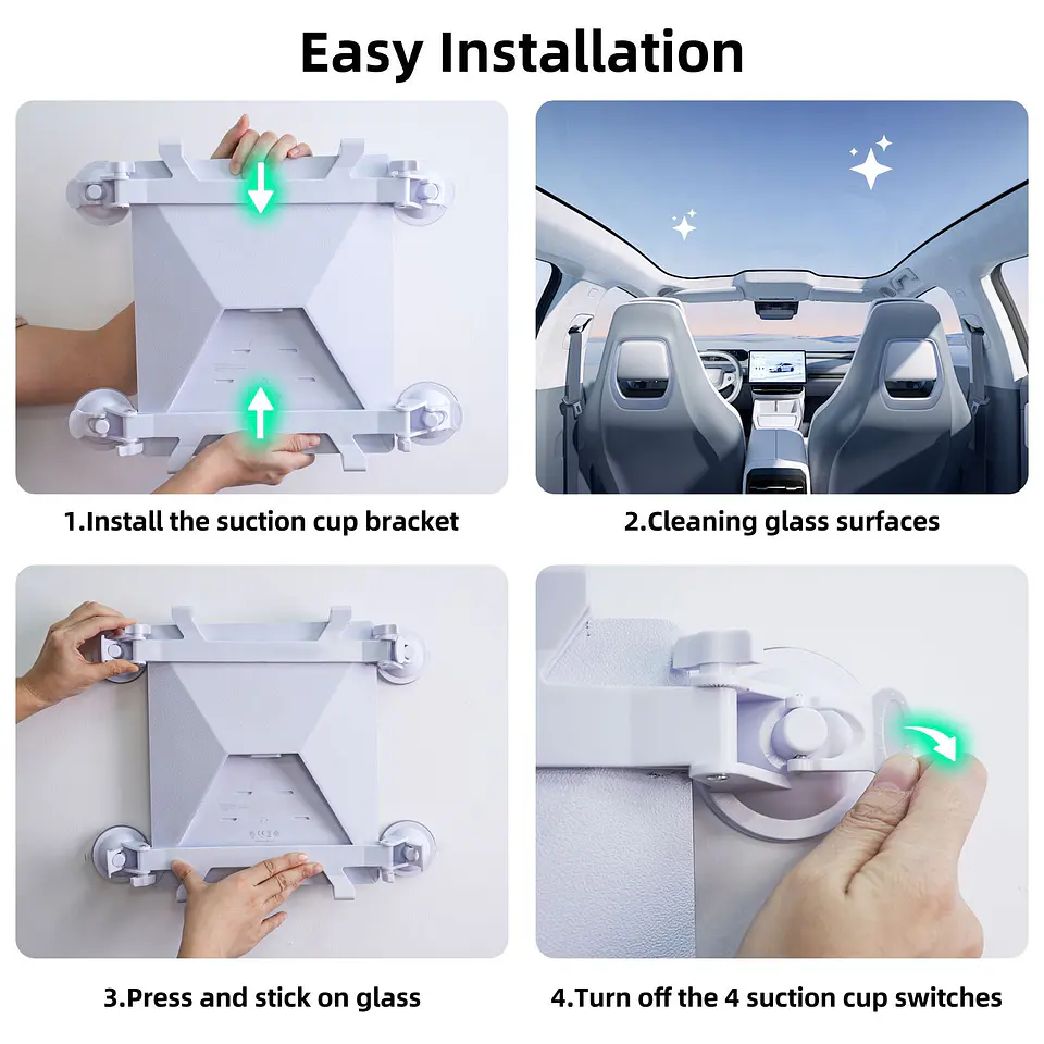 Soporte Ajustable Para Starlink Mini Ventosas 3