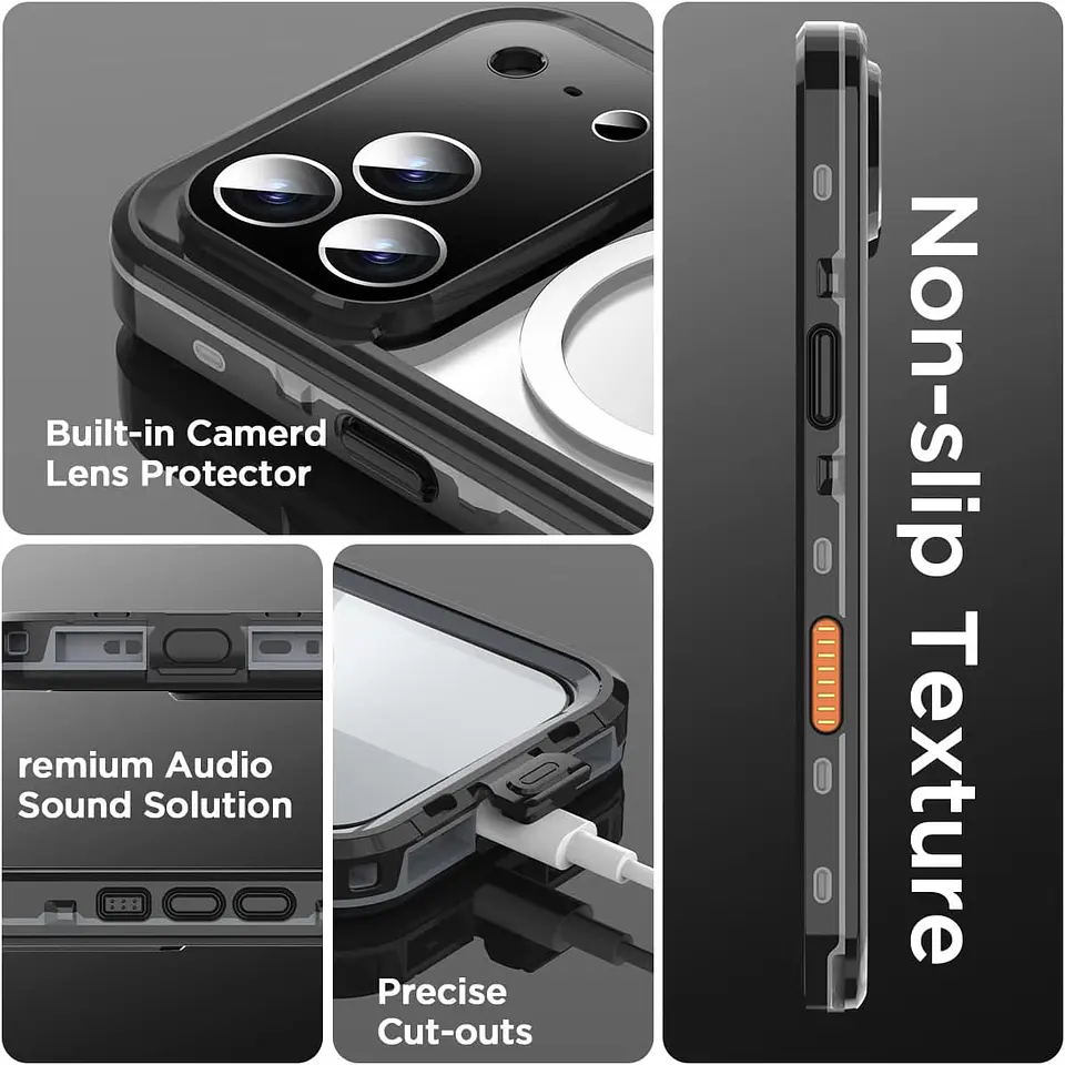 Carcasa Blindada Para iPhone 17 Pro / 17 Pro Max Waterproof 3