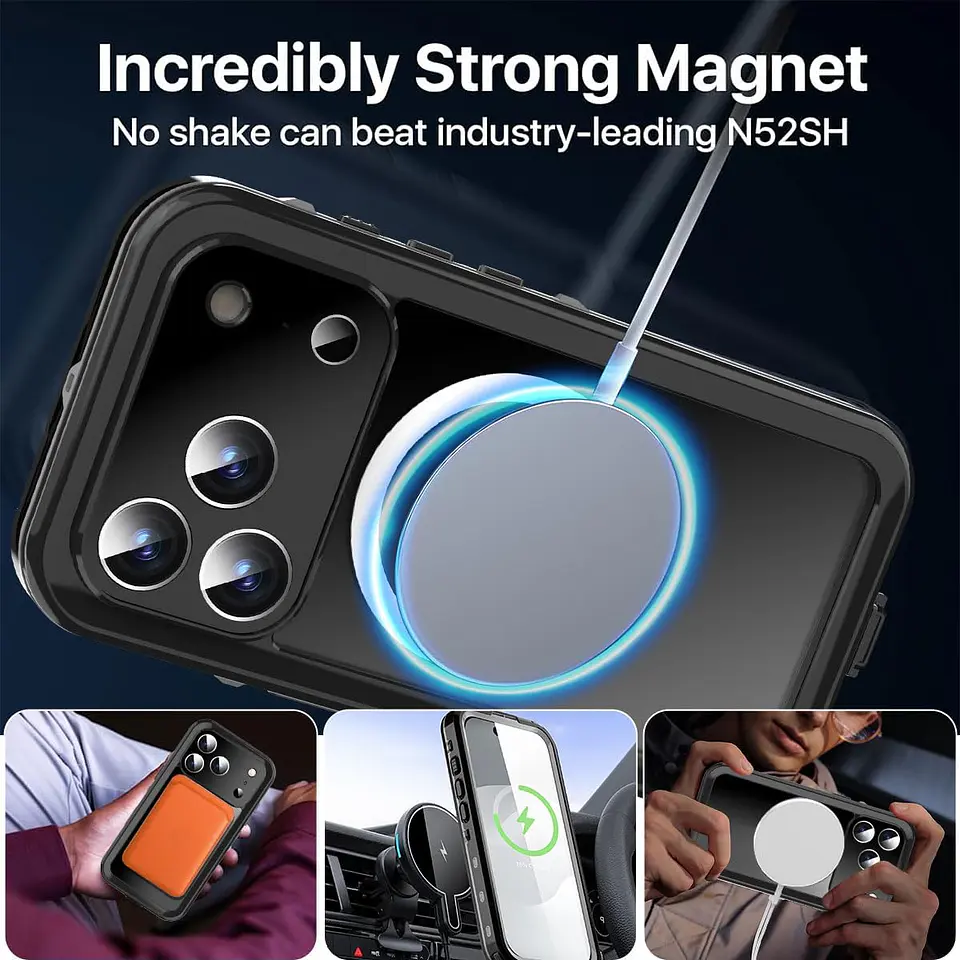 Carcasa Blindada Para iPhone 17 Pro / 17 Pro Max Waterproof 4