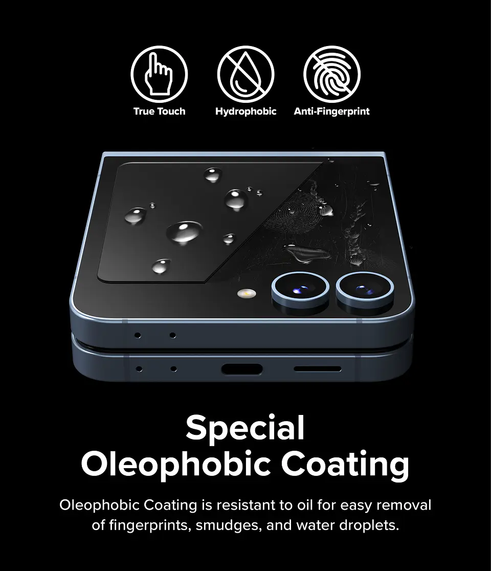 Lamina Protectora Ringke Para Galaxy Z Flip 7 FE / 6 (3 en 1)  9