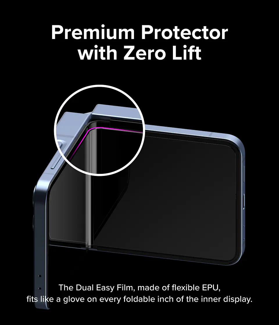 Lamina Protectora Ringke Para Galaxy Z Flip 7 FE / 6 (3 en 1)  6