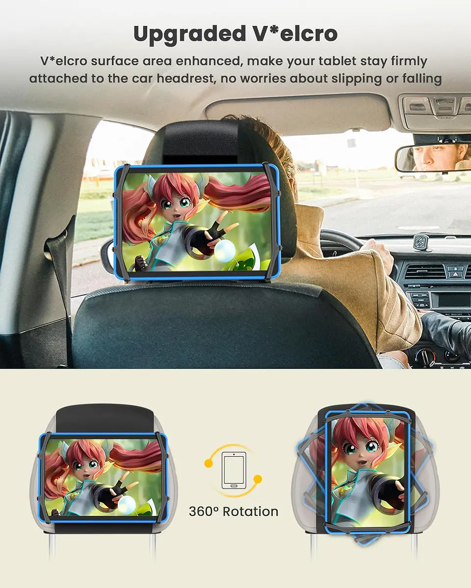 Soporte Universal de Tablet Para Auto Silicona 6