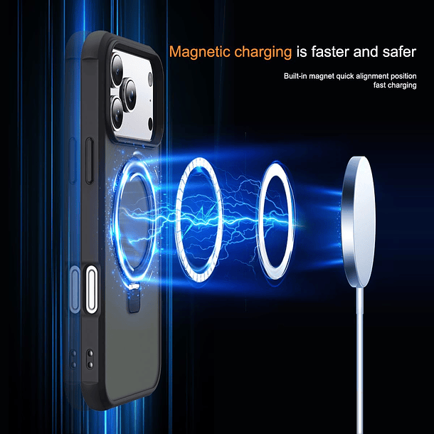 Carcasa Para iPhone 17 / 17 Pro / Max Translúcida Magnética 4