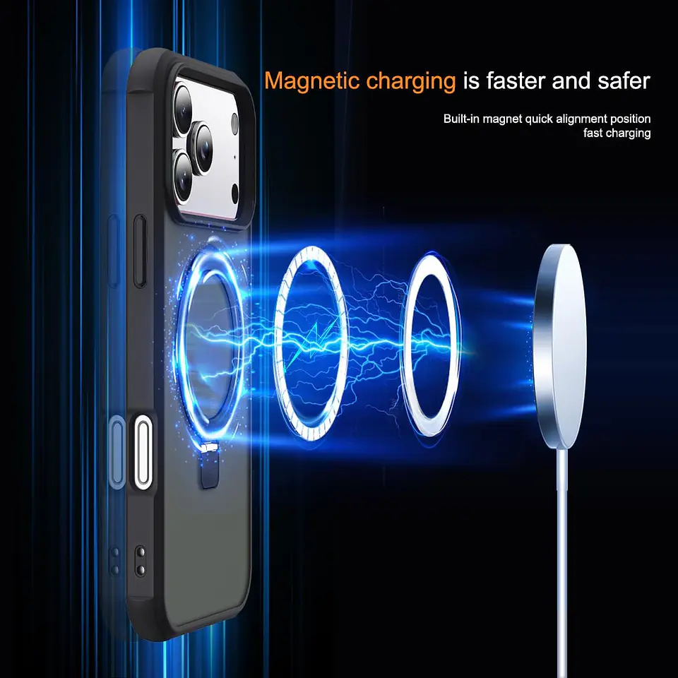 Carcasa Para iPhone 17 / 17 Pro / Max Translúcida Magnética 4