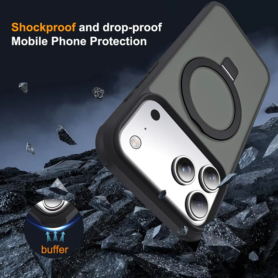 Carcasa Para iPhone 17 / 17 Pro / Max Translúcida Magnética 6