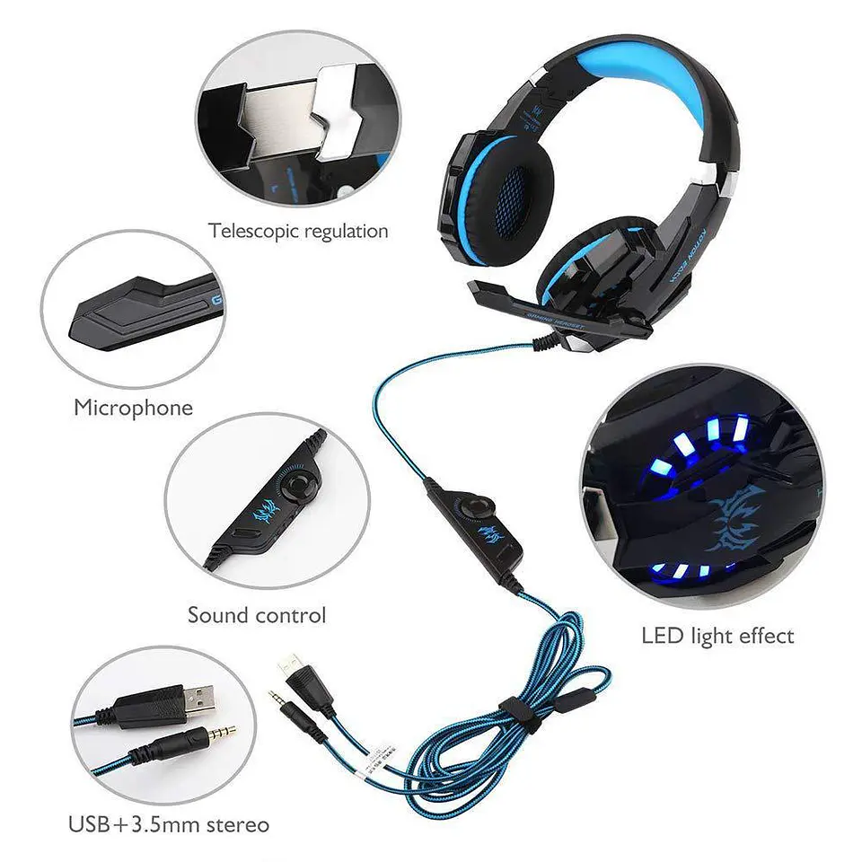 Audífonos Gamer 7.1 Compatible Con PS5, PS4, XBOX, NOTEBOOK, PC 3