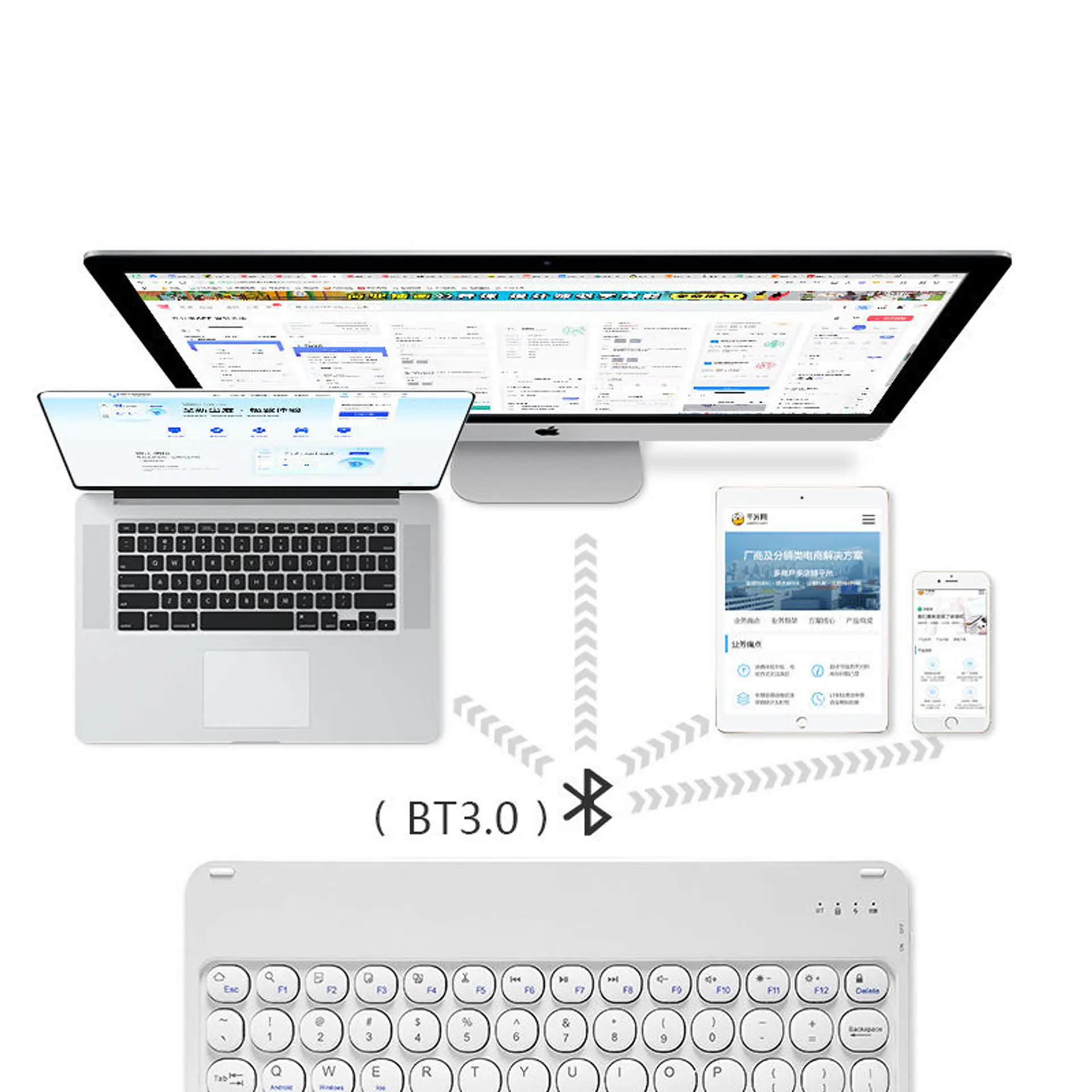 Teclado Para iPad / Tablet Bluetooth 4