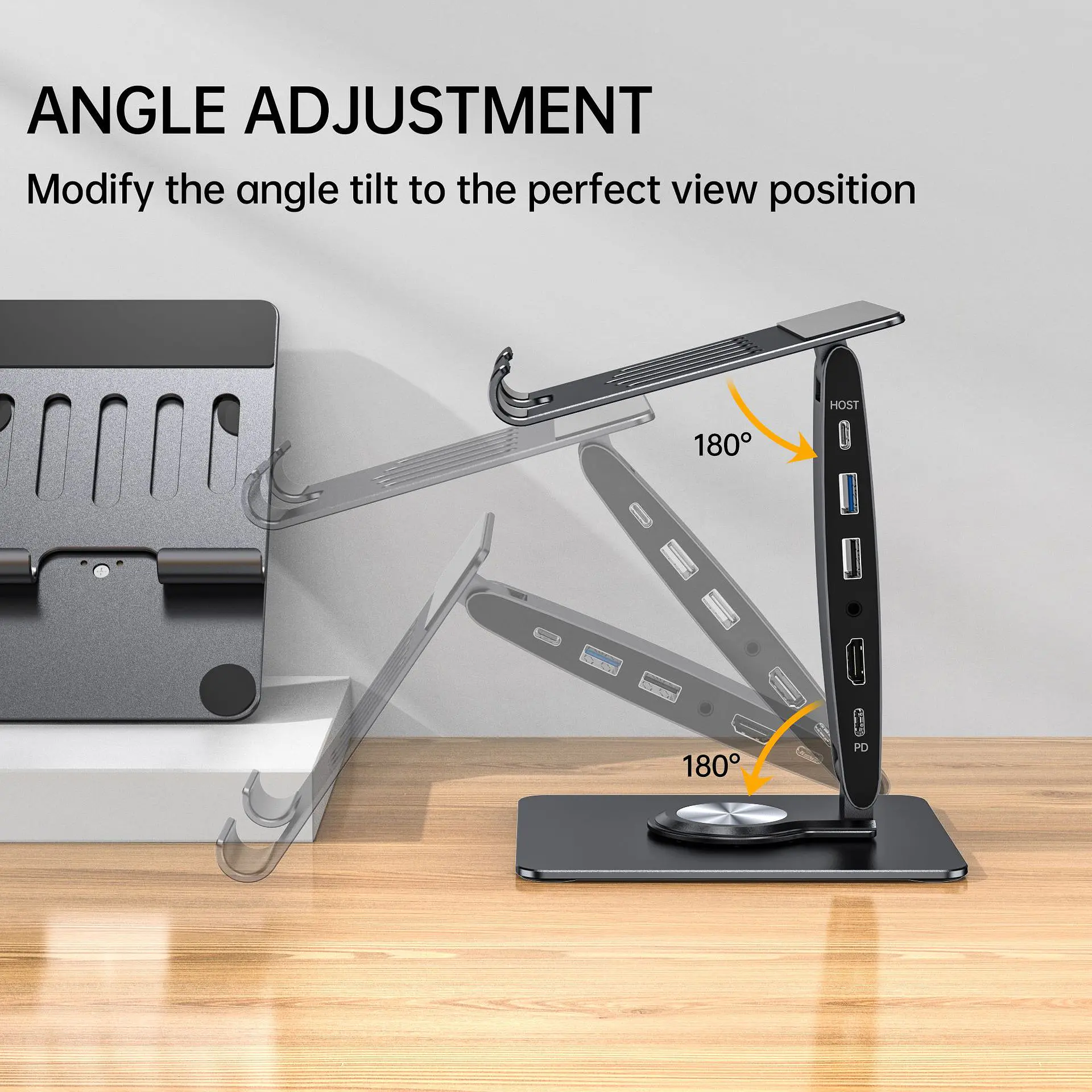 HUB Stand Para Macbook / iPad / Notebook 7 en 1 HDMI 5
