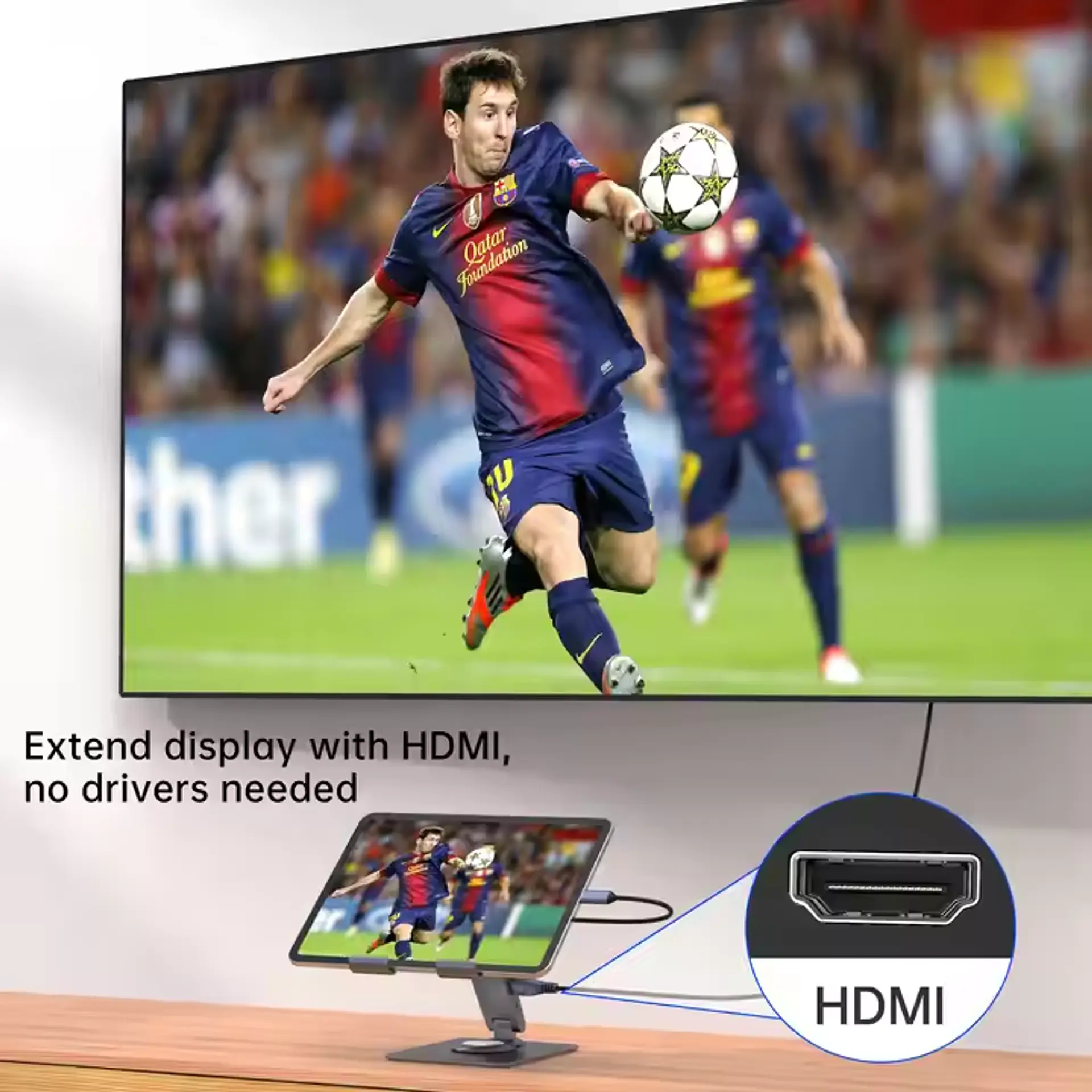HUB Stand Para Macbook / iPad / Notebook 7 en 1 HDMI 7