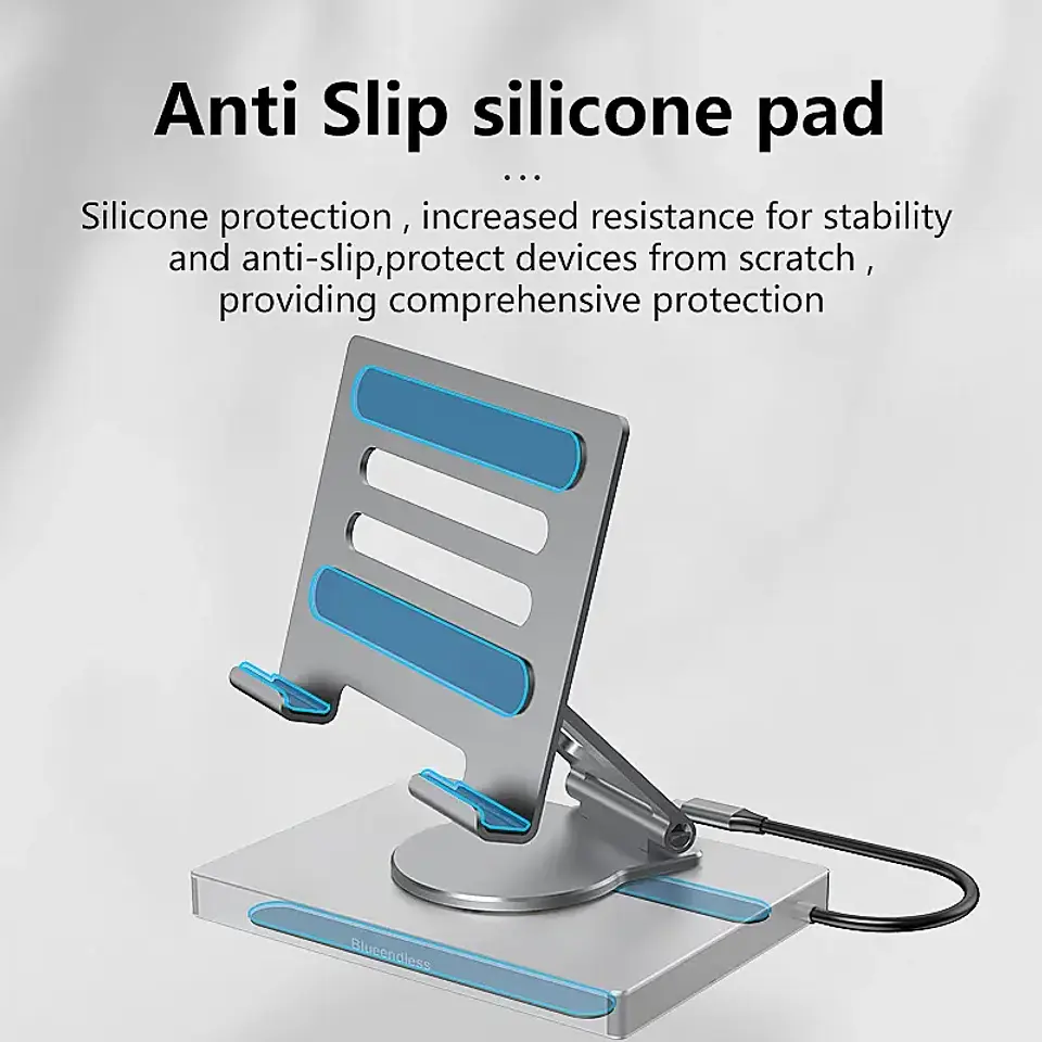 Soporte Ajustable 360° Para Macbook Con Hubs 9 en 1 3