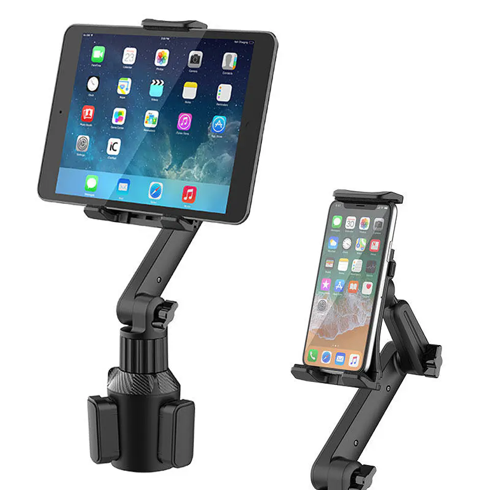 Soporte de Tablet / iPad / Celular Para Portavasos Auto 1