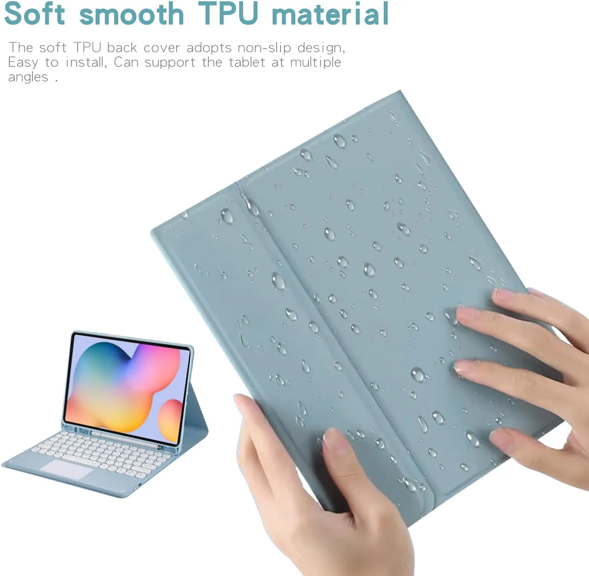 Funda Con Teclado Para Samsung Galaxy Tab S6 Lite 4