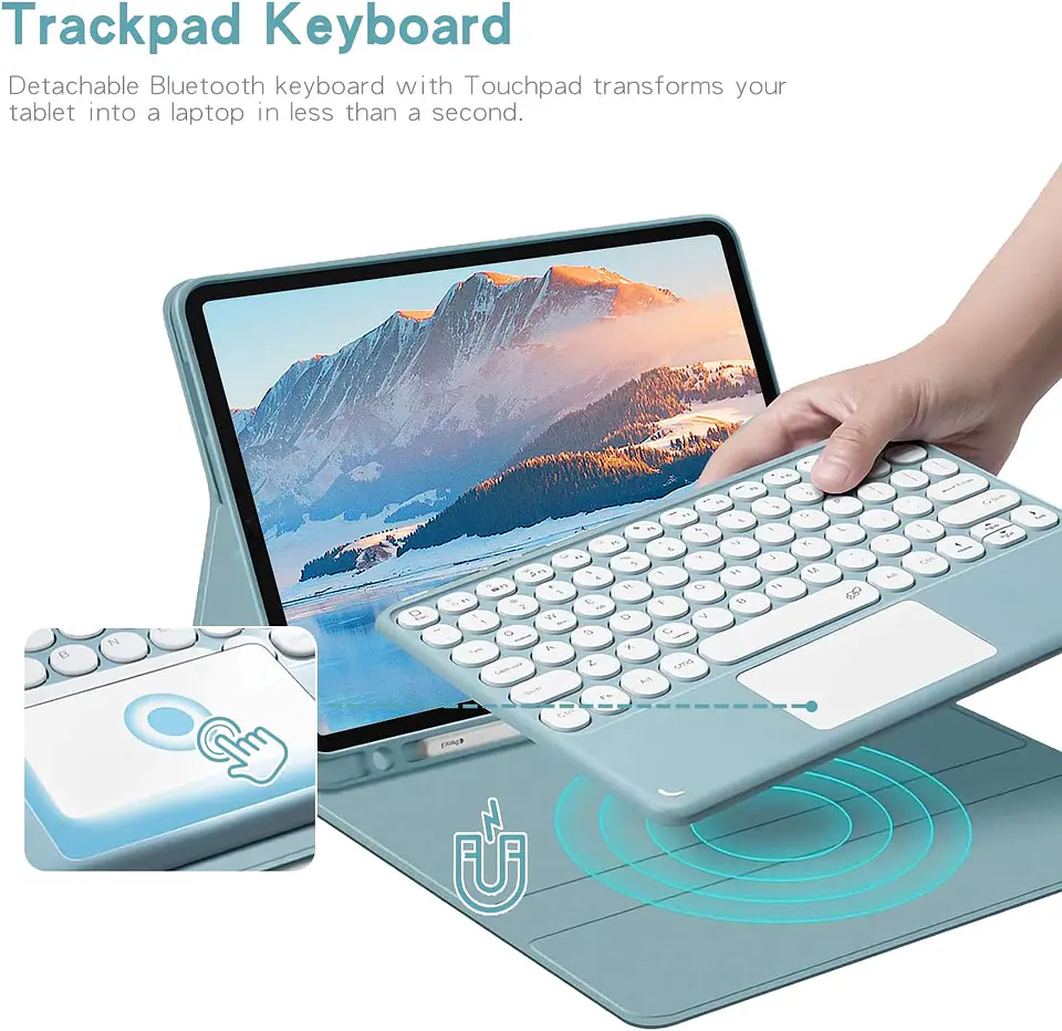 Funda Con Teclado Para Samsung Galaxy Tab S6 Lite 3