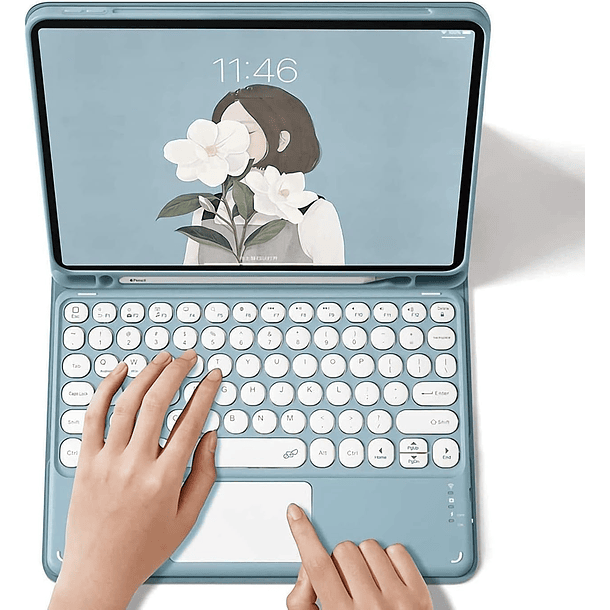 Funda Con Teclado Para Samsung Galaxy Tab S6 Lite 7