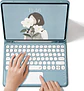 Funda Con Teclado Para Samsung Galaxy Tab S6 Lite - Miniatura 7