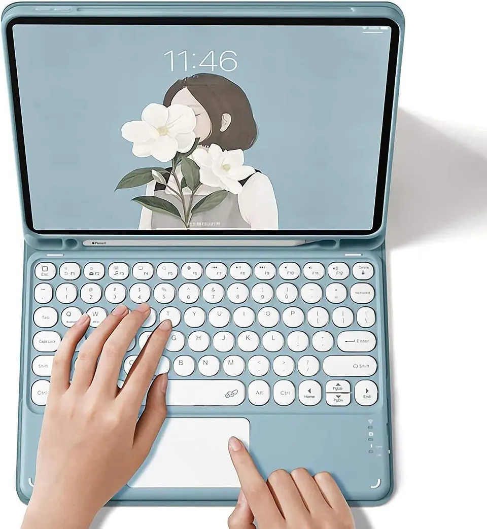 Funda Con Teclado Para Samsung Galaxy Tab S6 Lite 7