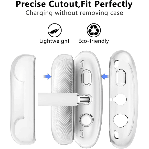 Protector Para Airpods Max 3 en 1 Transparente 2