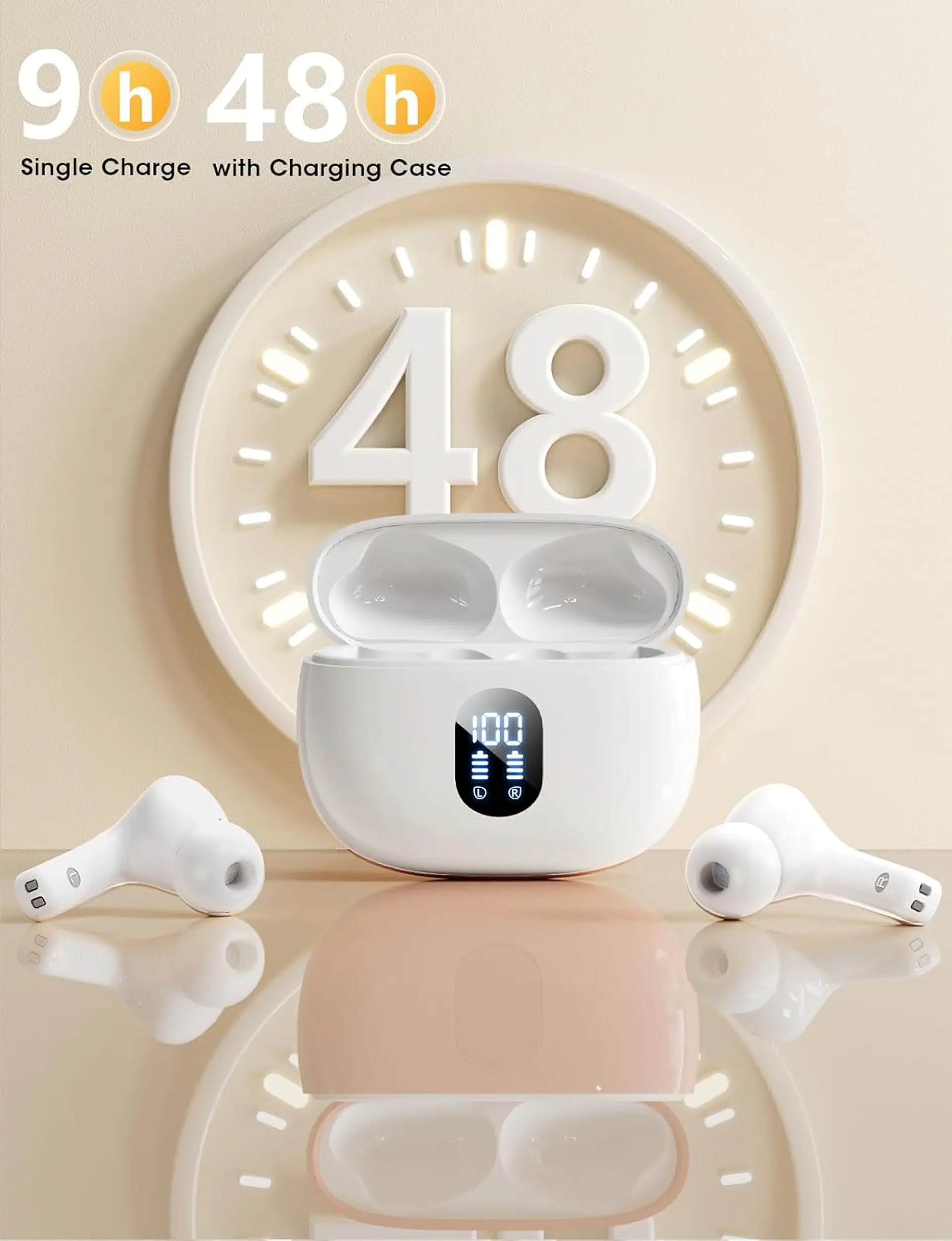 Audifonos Bluetooth Inalambricos 5.3 Hi-FI Para iPhone / Samsung  2