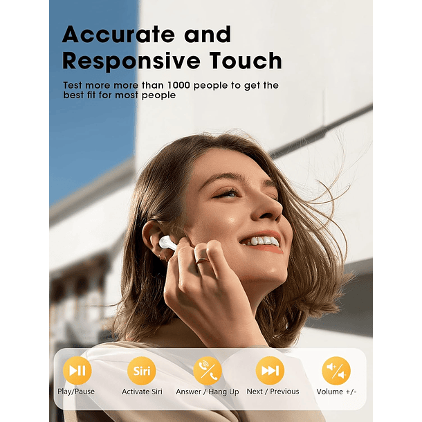 Audifonos Bluetooth Inalambricos 5.3 Hi-FI Para iPhone / Samsung  3