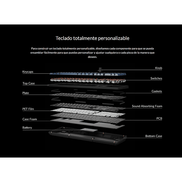 Teclado Gamer Inalámbrico Keychron V6 Max Español 5