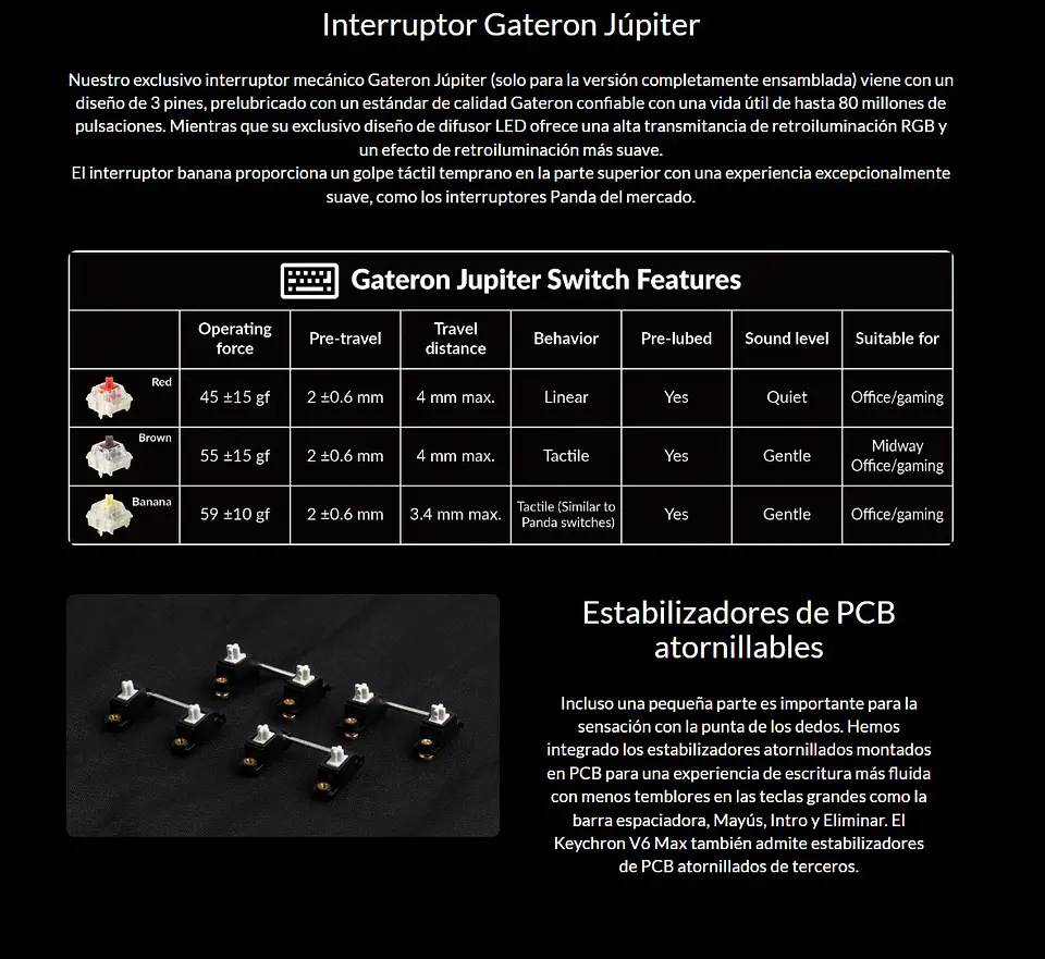 Teclado Gamer Inalámbrico Keychron V6 Max Español 8