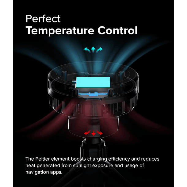 Cargador Ringke Magnético Para Auto Qi2 Peltier 3