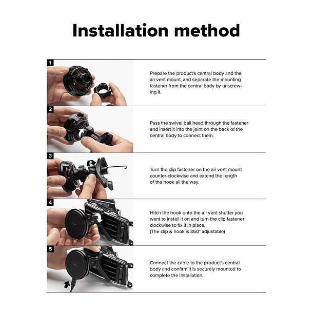 Cargador Ringke Magnético Para Auto Qi2 Peltier 9