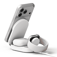 Stand de Carga Inalámbrica Ringke Qi2 25W 3 en 1 Magnético Plegable