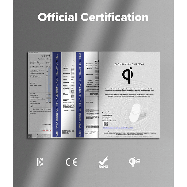 Stand de Carga Inalámbrica Ringke Qi2 25W 3 en 1 Magnético Plegable 9