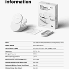 Stand de Carga Inalámbrica Ringke Qi2 25W 3 en 1 Magnético Plegable 10