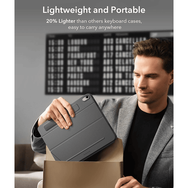 Funda ESR con Teclado Desmontable Para iPad Air 11 (M3/M2) Air 10.9 (4/5ta Gen) Shift 10