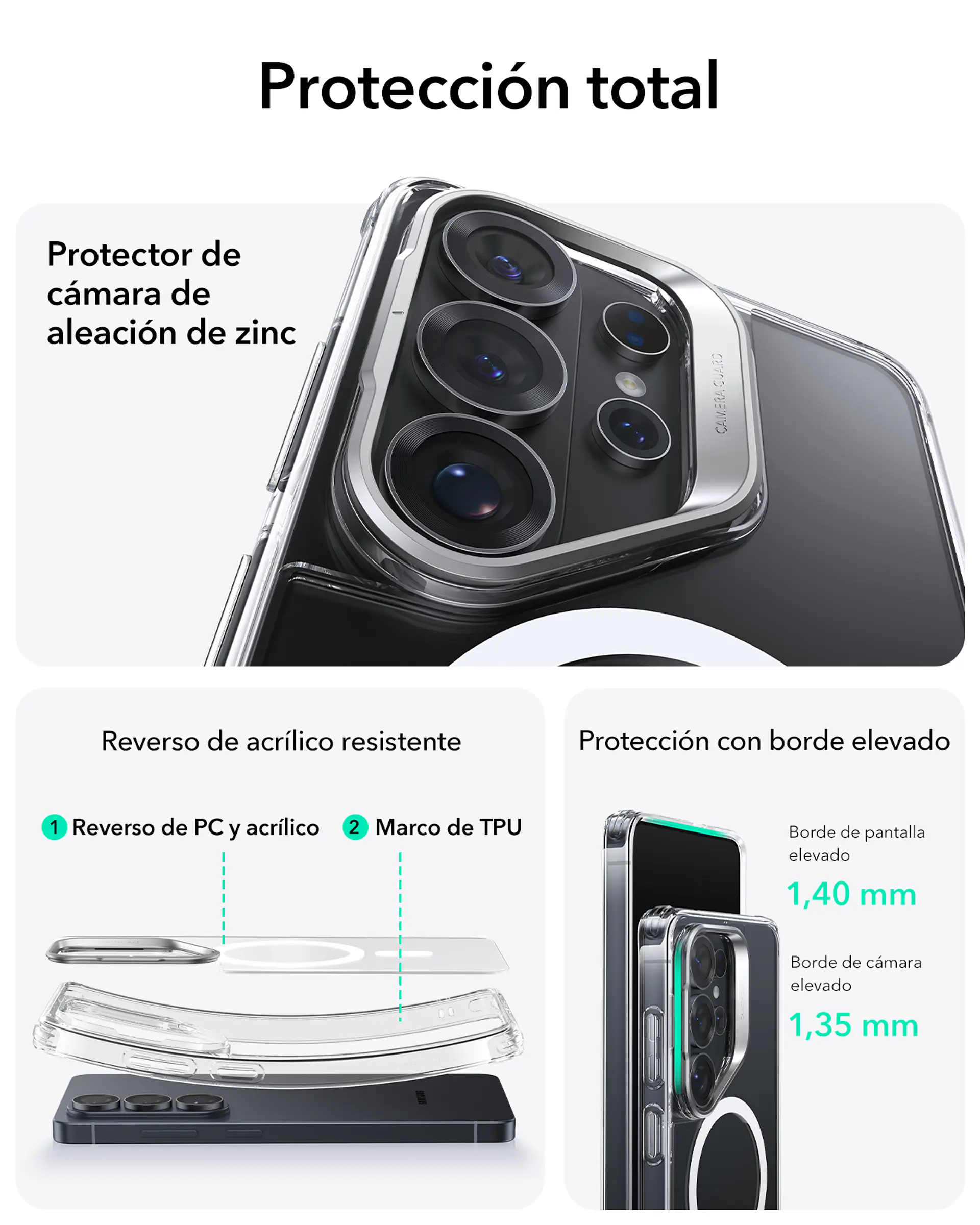 Carcasa ESR Para Galaxy S26 Hybrid Stash Stand 2