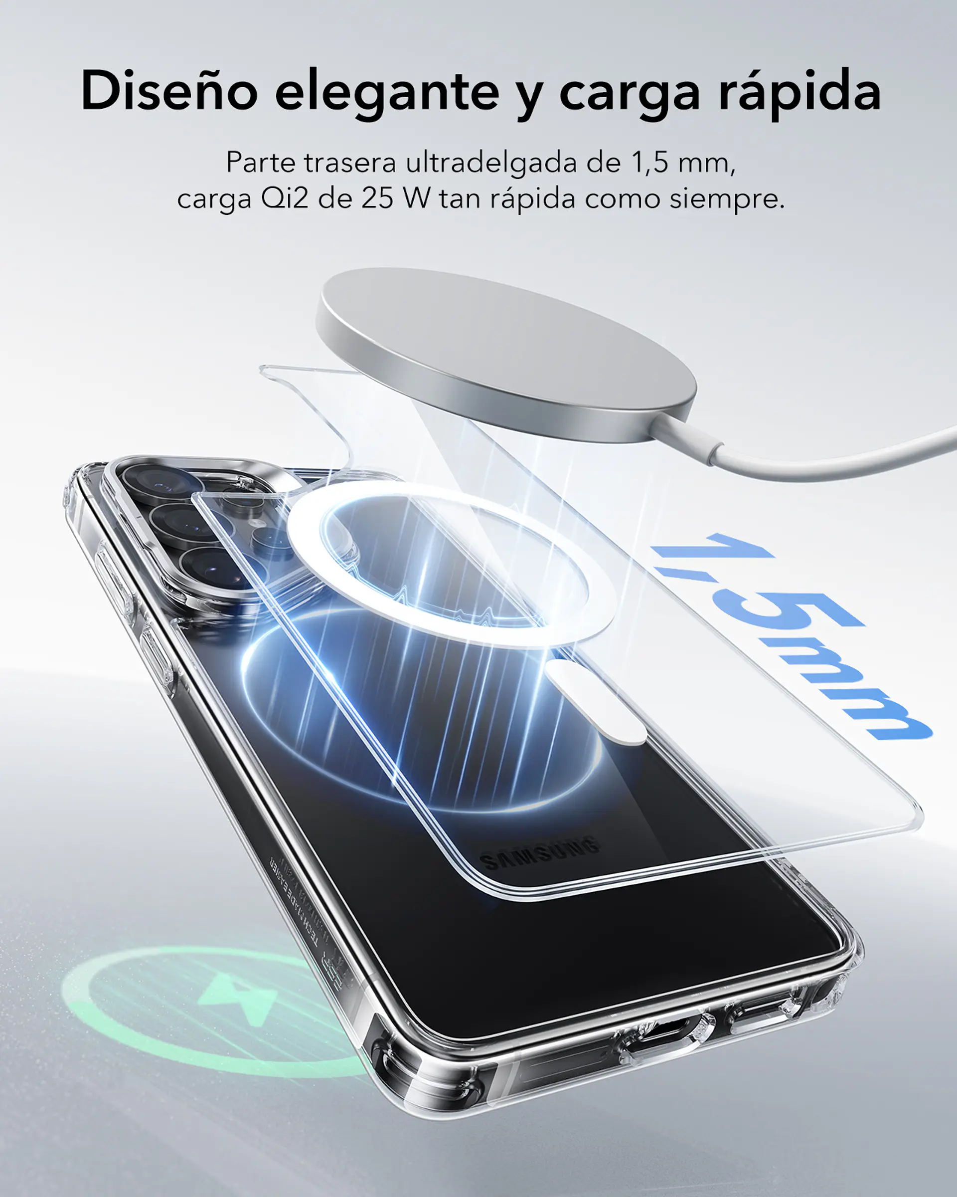 Carcasa ESR Para Galaxy S26 Hybrid Stash Stand 3