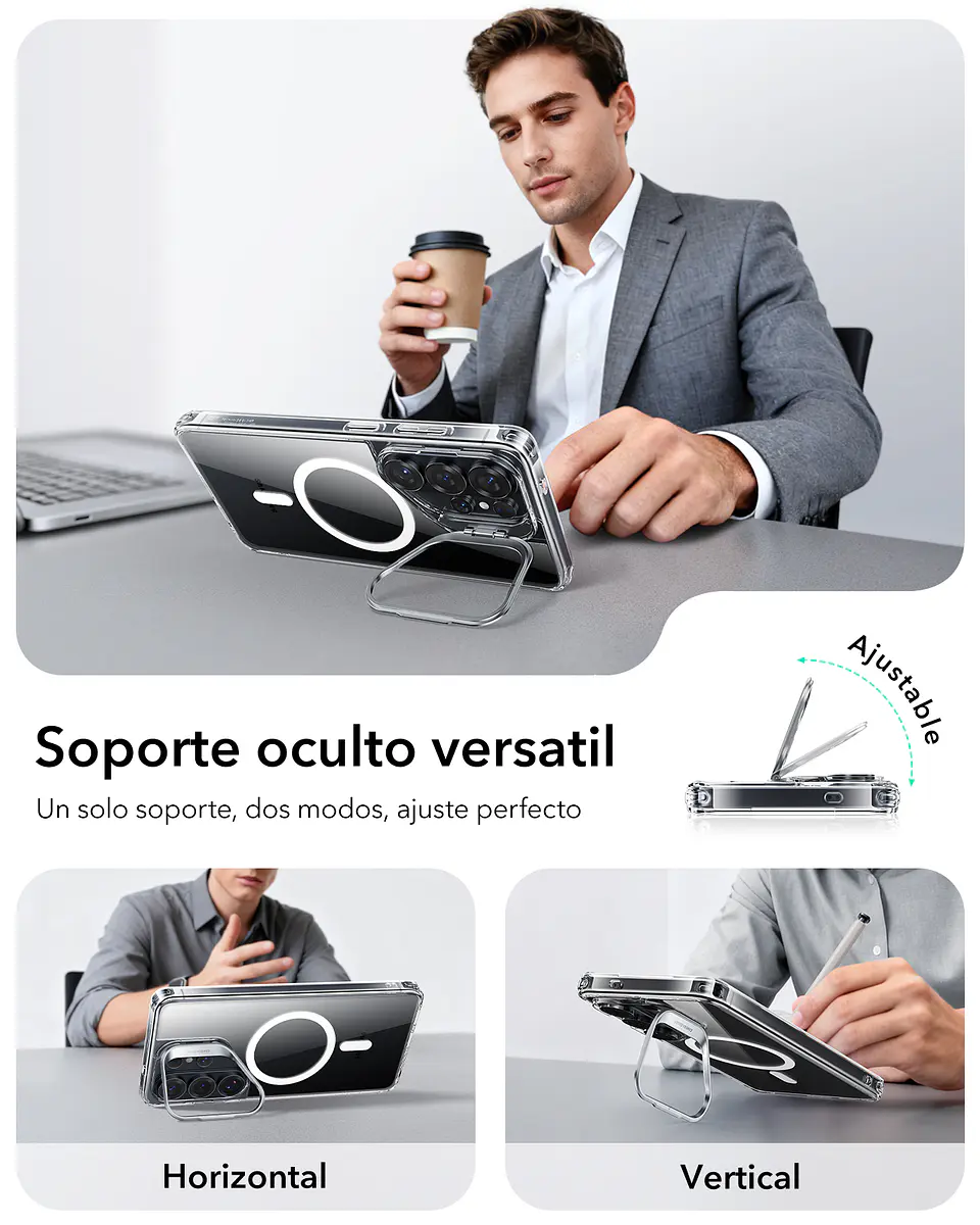 Carcasa ESR Para Galaxy S26 Hybrid Stash Stand 5