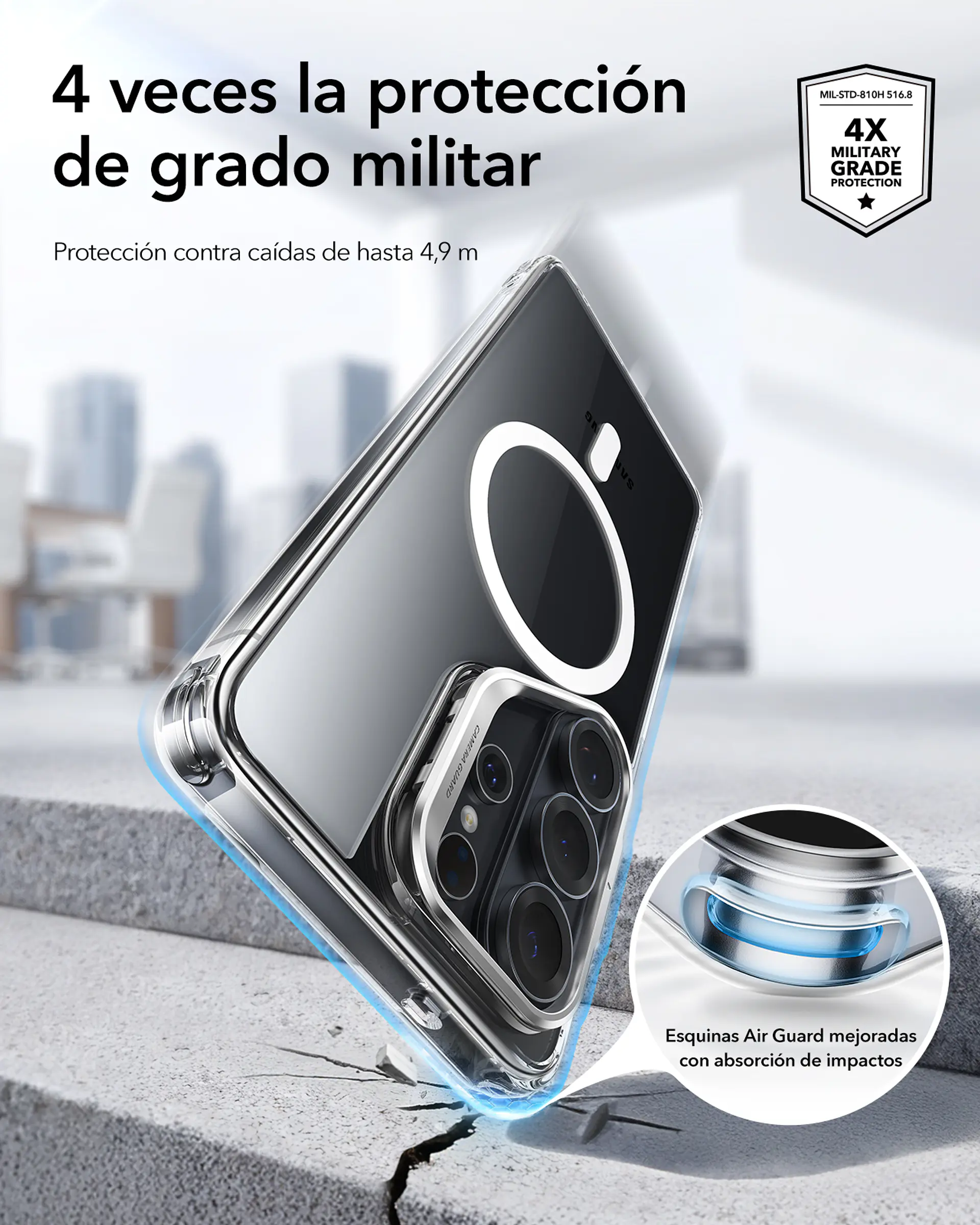 Carcasa ESR Para Galaxy S26 Hybrid Stash Stand 6