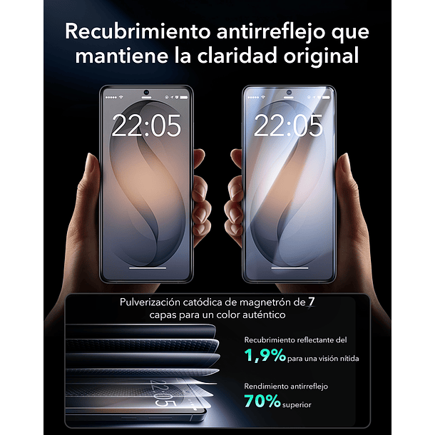 Lamina Pantalla ESR Para Galaxy S26 Ultra Armorite (2 un) 6