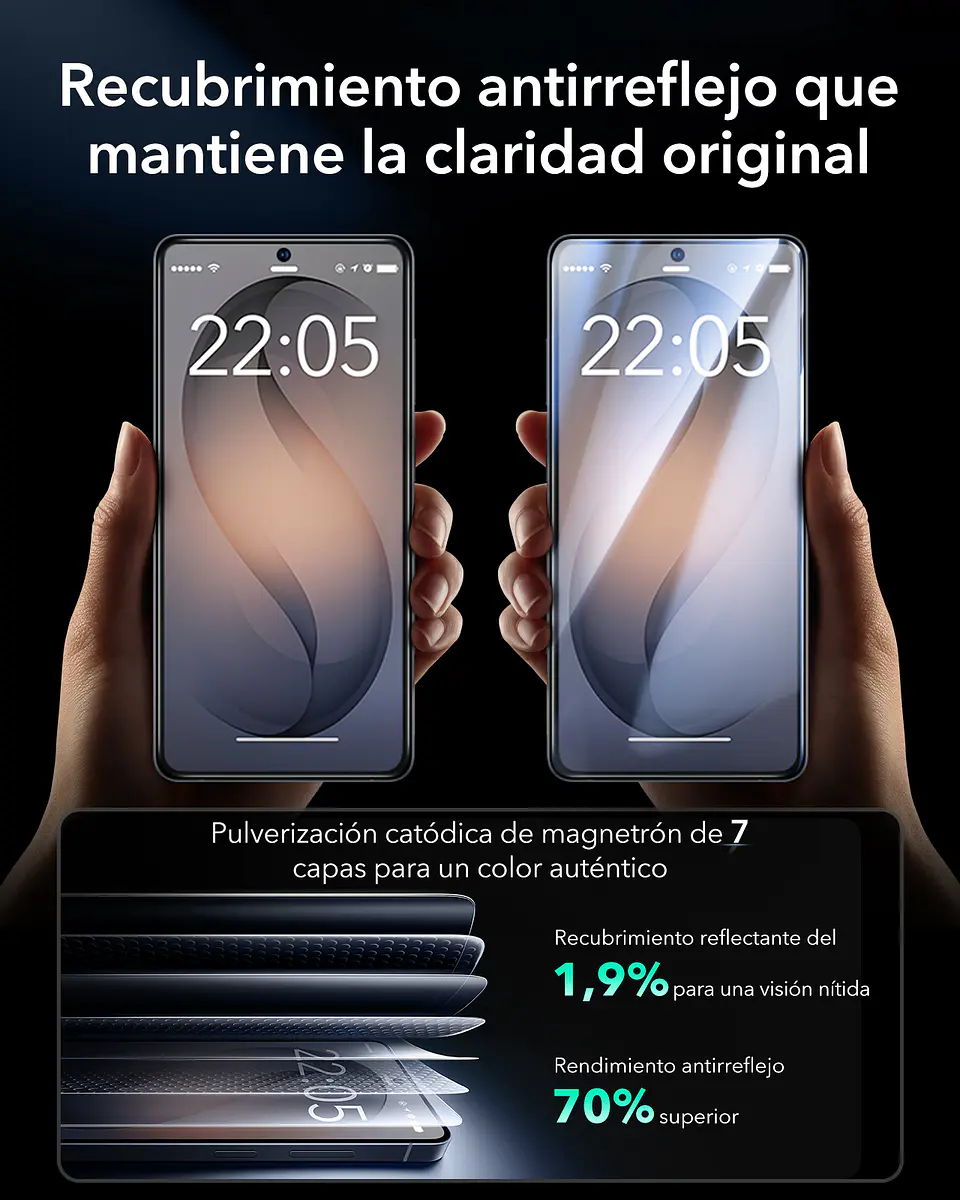 Lamina Pantalla ESR Para Galaxy S26 Ultra Armorite (2 un) 6