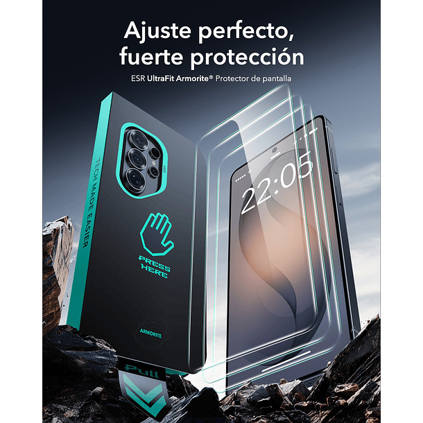 Lamina Pantalla ESR Para Galaxy S26 Ultra Armorite (2 un) 7